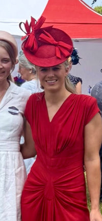 VANITY FAIR bow saucer hat