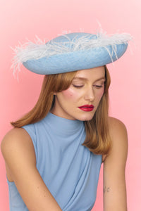 FROU FROU Blue feather hat