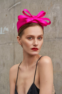 PAPILLON silk pillbox hat