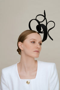 Filipa Cardoso Millinery black headdress