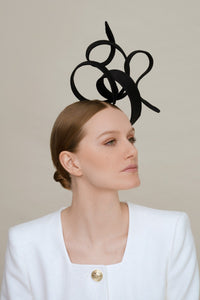 Filipa Cardoso Millinery black statement headdress