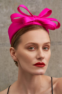 PAPILLON silk pillbox hat