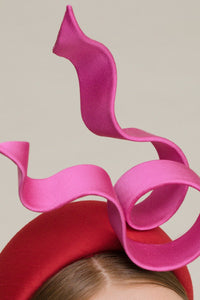 Filipa Cardoso Millinery red oversized headband