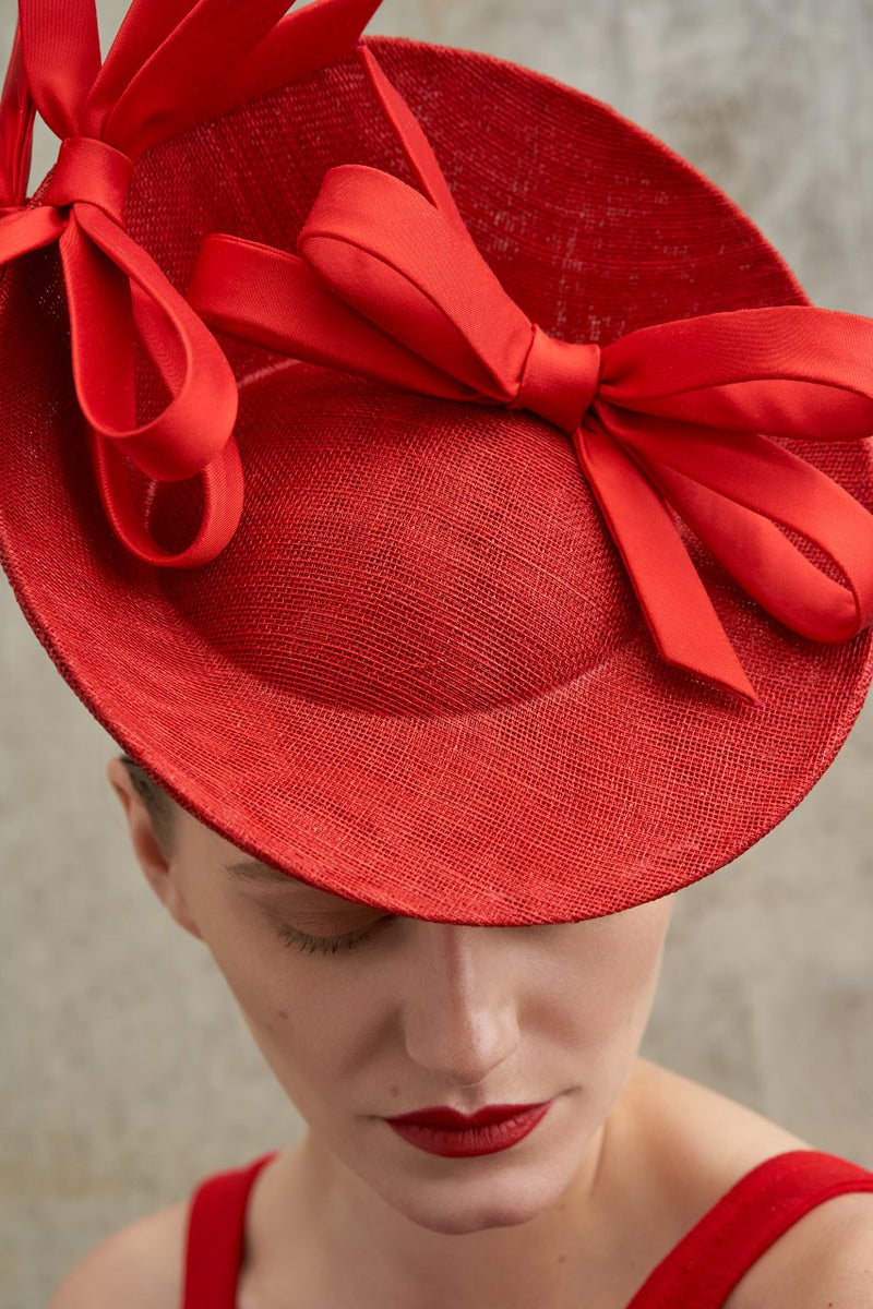 Vanity Fair bow saucer hat